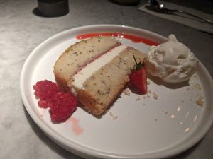 Pound cake at Scotts in South Queensferry