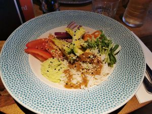 Poke bowl at Scotts in South Queensferry