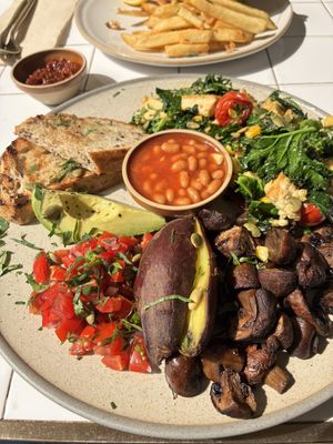 “Big Vegan Breakfast"  at 14 South Lane in Hong Kong Island