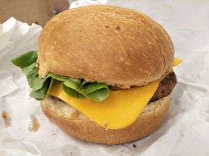 Beyond meat burger  at Lord of the Fries in Malvern East
