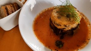 Moussaka mit Auberginen at Les Amants du Marche in Pau