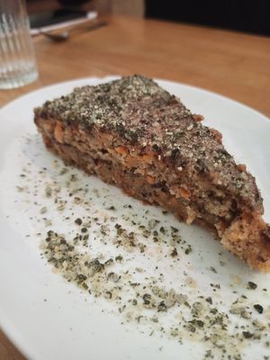 Carrot cake at Les Amants du Marche in Pau