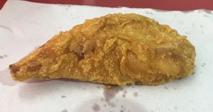 Sweet potato fritter  at Delisnacks 德利食 - Chinatown Complex in Central Singapore