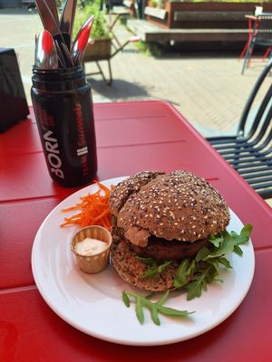 Mushroomburger at De Proloog in Amerongen