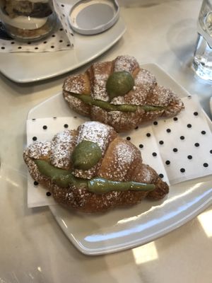 Pistacchio croissant at Leopoldo Cafebar in Naples