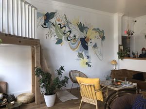 Inside at Café des Habitudes in Montreal