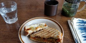 Grilled cheese at Café des Habitudes in Montreal