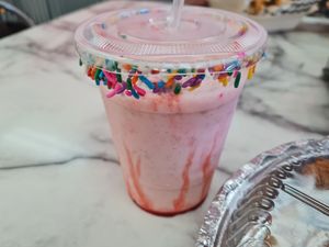 Strawberry shake at Nanas Kitchen in Chandler
