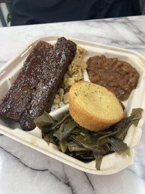 Nanas plate with ribs  at Nanas Kitchen in Chandler