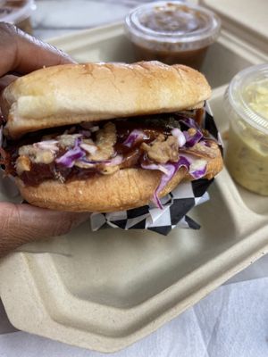 BBQ sandwich  #Veganuary at Nanas Kitchen in Chandler