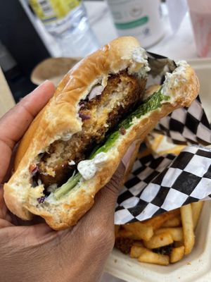 Chicken Sandwich  #Veganuary at Nanas Kitchen in Chandler