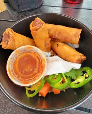 Egg rolls at Banh Mi Up in Portland