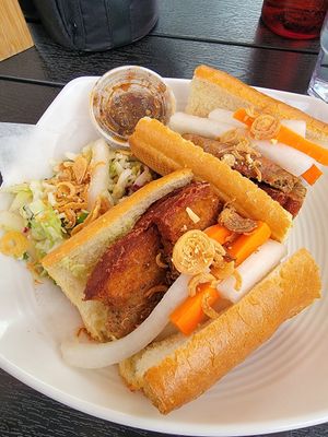 Pork Belly Banh Mi at Banh Mi Up in Portland