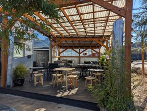 patio at Banh Mi Up in Portland