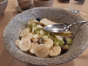 Oat bowl at Br00m44 in Zagreb
