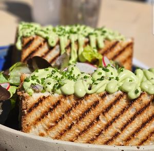 Katsu tofu "sandwich" at Br00m44 in Zagreb