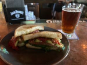 Vegan burger  at Wild Goose Tavern in Costa Mesa