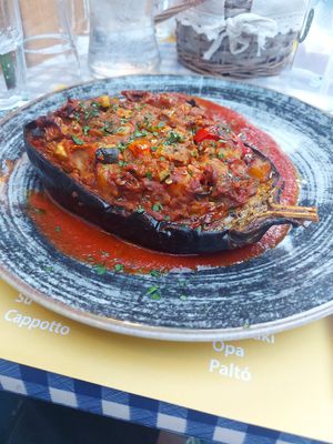 Stuffed eggplant at Taverna Sapori Greci in Trieste