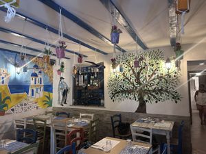 Inside (everyone was sitting outside!)  at Taverna Sapori Greci in Trieste