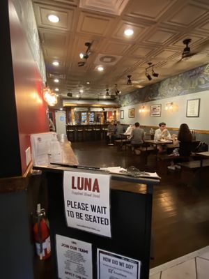 Indoor area at Luna Inspired Street Food in Ithaca