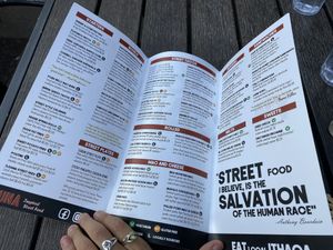 Menu side 2 at Luna Inspired Street Food in Ithaca