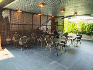 Out door dining area at Coocaca - Liat Towers in Central Singapore