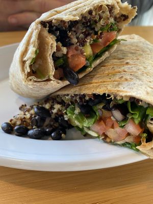 Sweet Pea Burrito  at Rooted: Eat More Plants in Medford