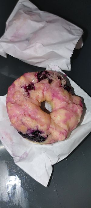 Blueberry lemon donut at Rooted: Eat More Plants in Medford