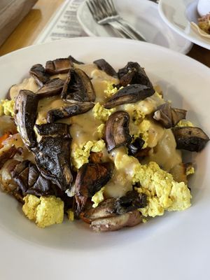 Mushroom tofu scramble   at Rooted: Eat More Plants in Medford