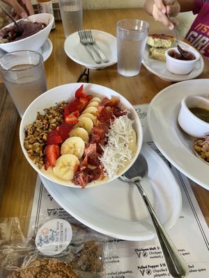 Piña colada bowl  at Rooted: Eat More Plants in Medford