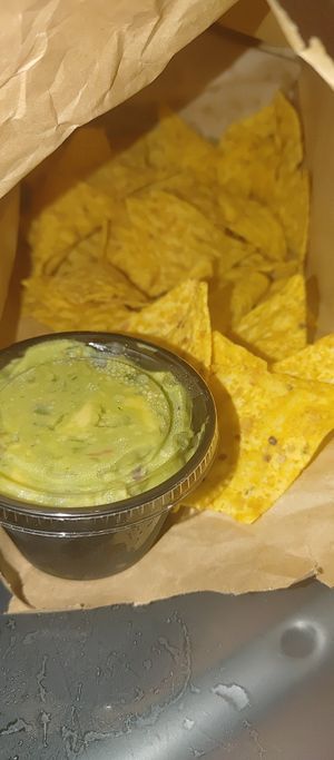 Chips and guac at Rooted: Eat More Plants in Medford