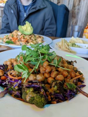 Thai chickpea bowl at Rooted: Eat More Plants in Medford