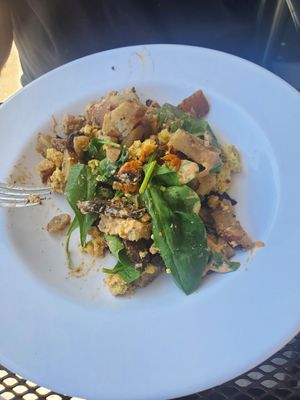 Forager bowl. This is only half after splitting with my husband.  Still plenty. at Rooted: Eat More Plants in Medford