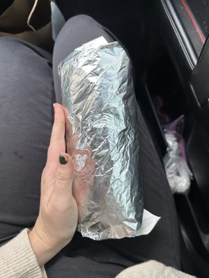 Literally the almost the length of my thigh.  at Rooted: Eat More Plants in Medford