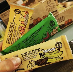 Raw fruit bars at Donati Caffe in Portogruaro