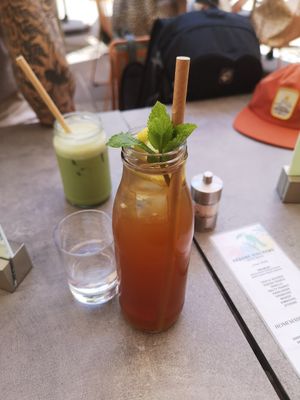 Apricot ice tea at KLYO - Alte Münze in Graz