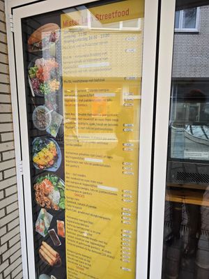 Menu at Mister Lam Vietnamese Streetfood in Goes