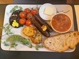 The nourish full breakfast  at Nourish Plant Kitchen in Harrogate