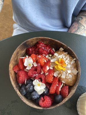 Coconut bowl   at Nourish Plant Kitchen in Harrogate