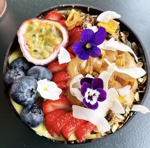 Magick mango moringa smoothie bowl  at Nourish Plant Kitchen in Harrogate