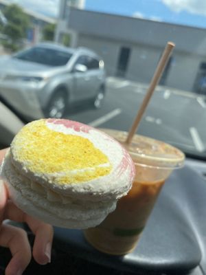 macaron 🤍 at Karma Cream in Gainesville