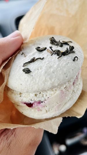 I forgot to take more pictures. Lol —- This is a macaroon!  at Karma Cream in Gainesville