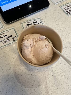 Strawberry!!!! So good! Wish I lived nearby  at Karma Cream in Gainesville