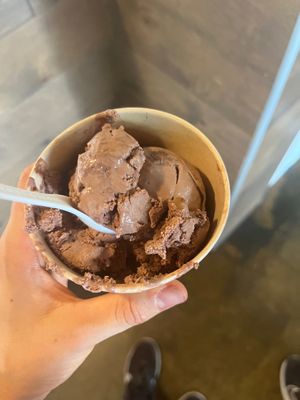 Vegan Chocolate Walnut Ice Cream  at Karma Cream in Gainesville