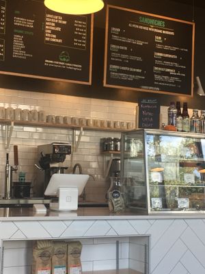 Front counter to order at Karma Cream in Gainesville