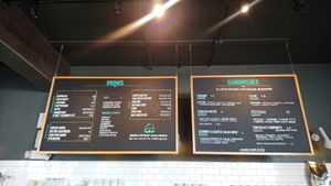 Drinks and sandwiches menu at Karma Cream in Gainesville