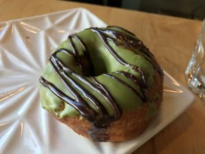 Minty donut. at Karma Cream in Gainesville