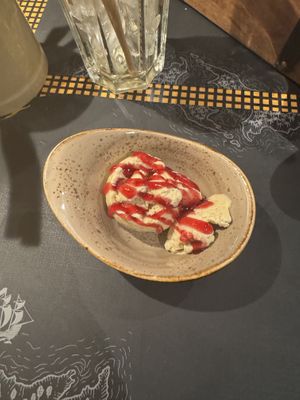 Vegan vanilla ice cream.  at Peter Pane in Greifswald