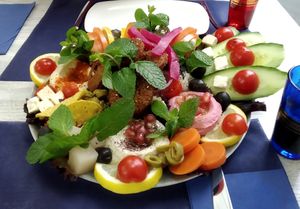 Tasting plate at Restaurante Damasco in Cordoba