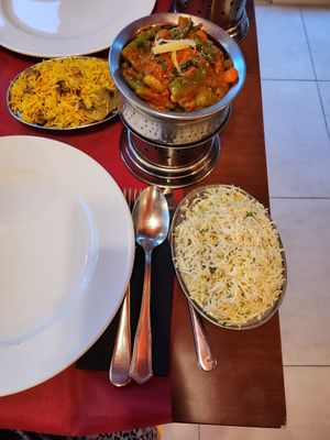 Vegetable tikka masala at The Curry House in Benidorm
